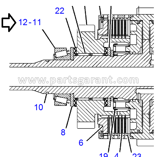 Bearing race Caterpillar 434E