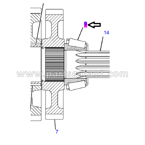 Caterpillar 428 E Tapered Bearing