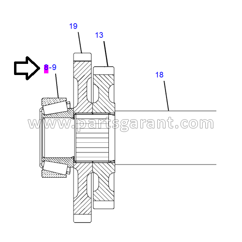 Caterpillar 434E Tapered Bearing