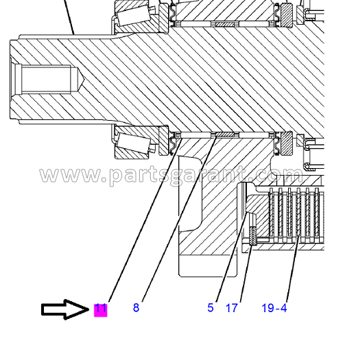 Roller bearing Caterpillar 434E