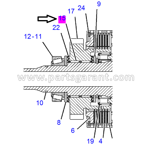 Roller bearing Caterpillar 434E