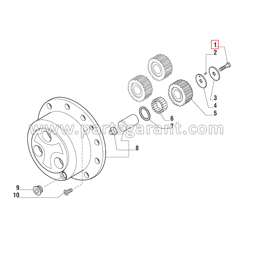 Bolt M10x1.25x50