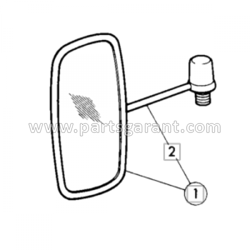Rear view mirror JCB 3CX