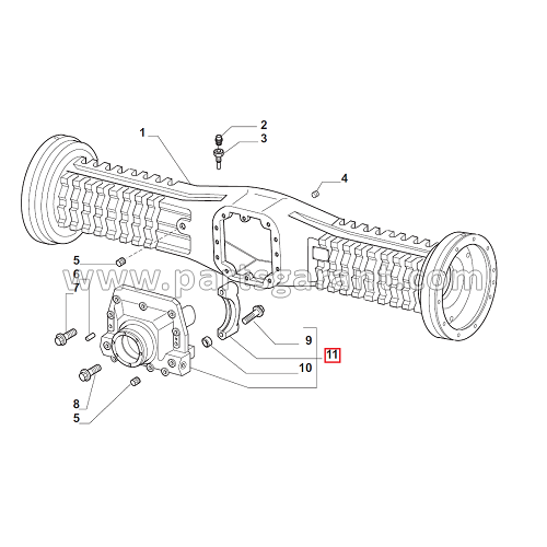 Front differential housing