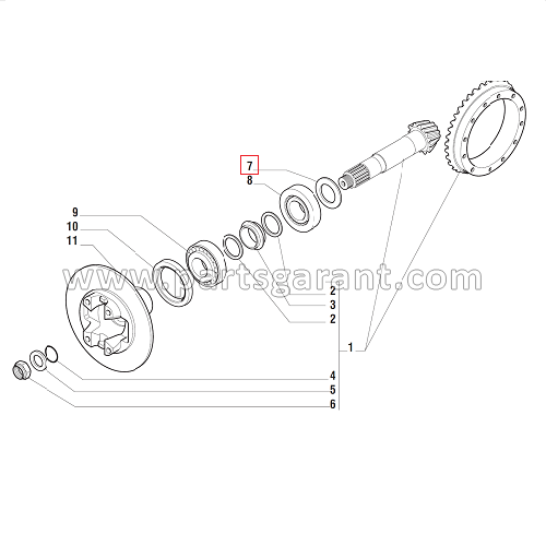 Adjusting washer 2.5 mm