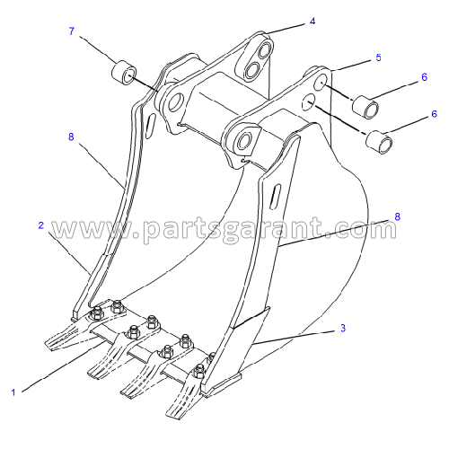 Bucket (610 mm) Caterpillar 434E