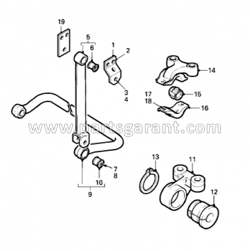 Front suspension stabilizer Daf XF105