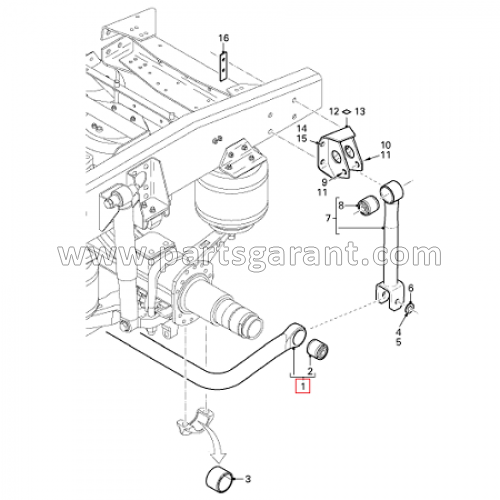 Rear stabilizer DAF XF95