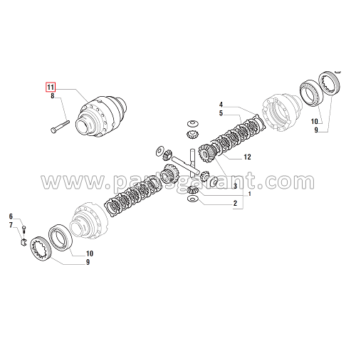 Differential housing