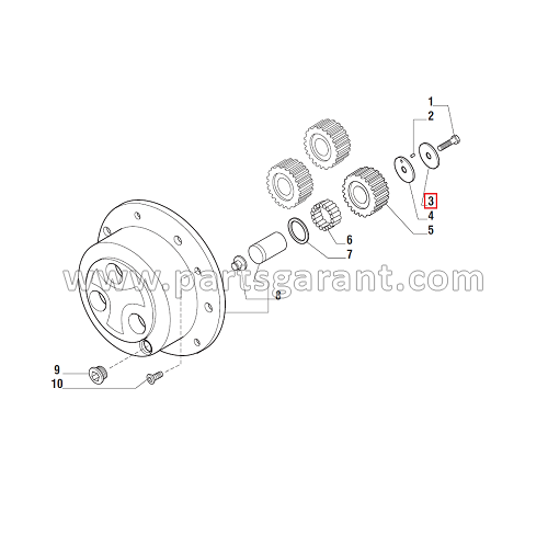 Spacer washer 60x11x3