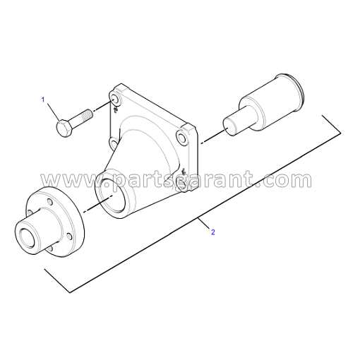 Caterpillar 432D Fan Drive Assembly