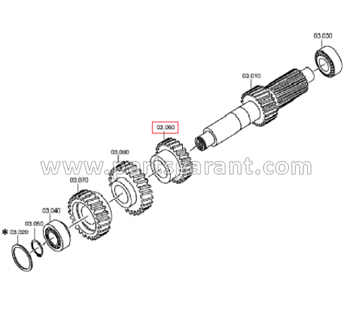 3rd gear gear Daf XF105