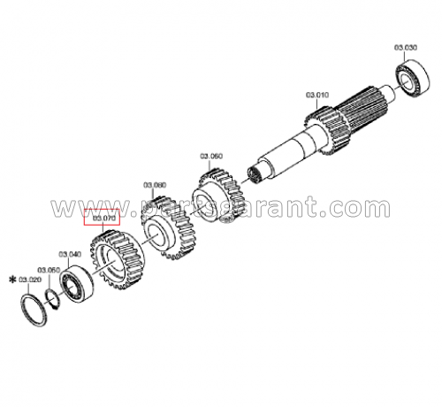 Gearbox gear Daf XF105