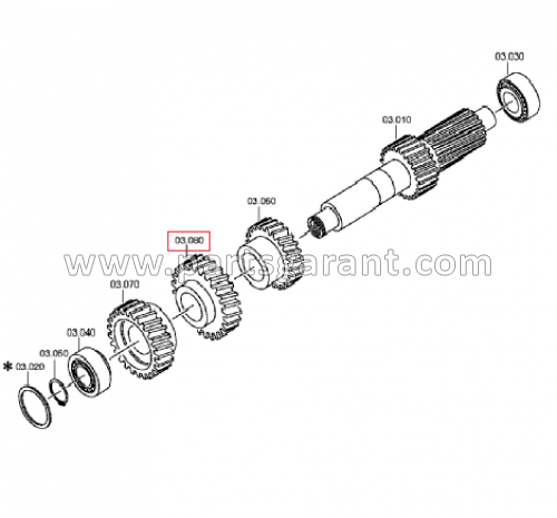 4th gear gear Daf XF105