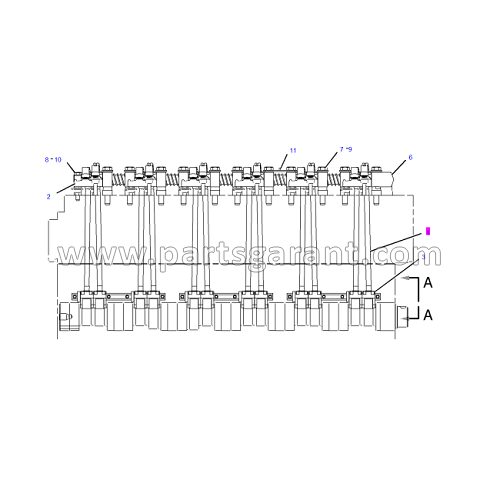 Caterpillar 325D push rod