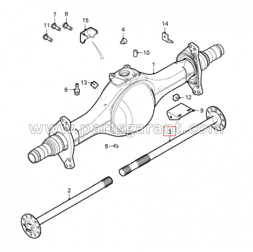 Rear axle shaft RH Daf XF105