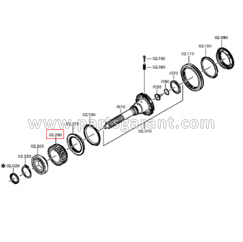 Gearbox gear Daf XF105