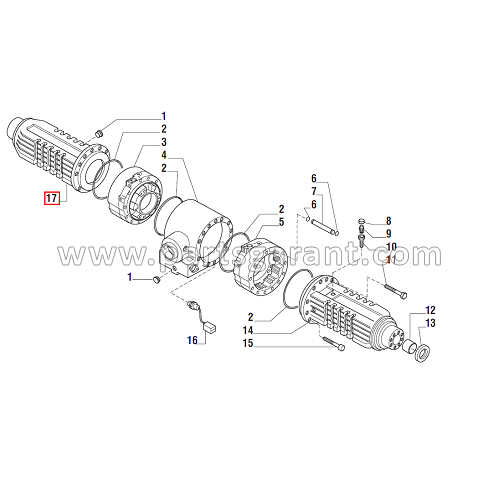 Axle housing L