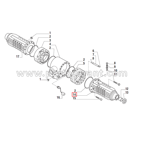 Axle housing R