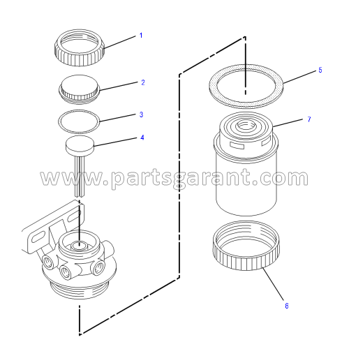 Fuel filter assembly Caterpillar 432D