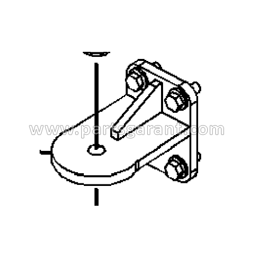 Transmission mount bracket left Caterpillar 432D