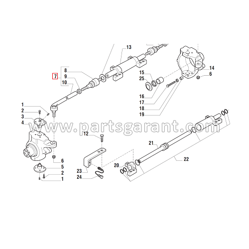 Steering rod