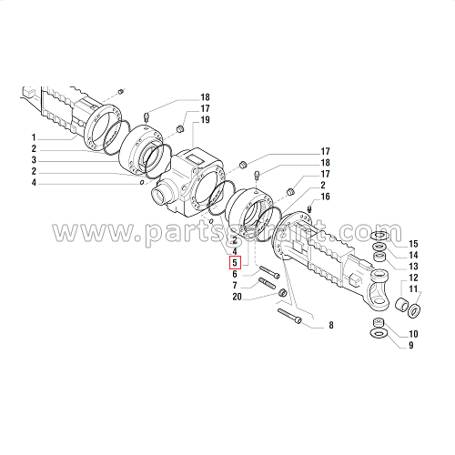 Brake cylinder RH