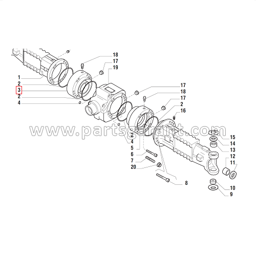 Brake cylinder LH