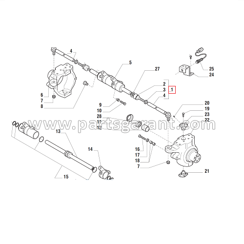 Steering rod assembly