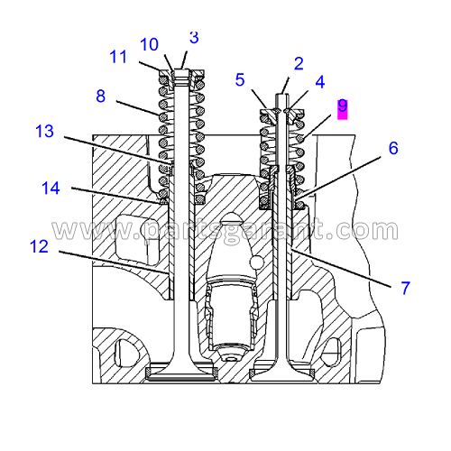 Caterpillar 325D Intake Valve Spring