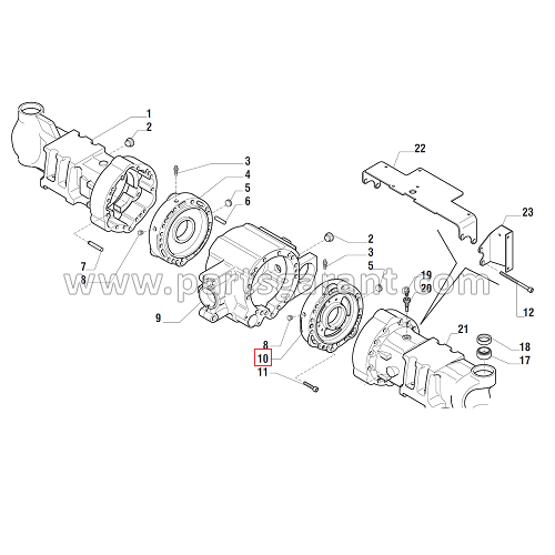 Brake cylinder RH