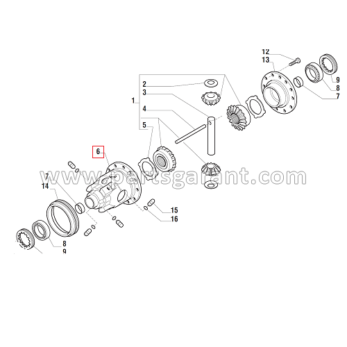 Differential housing