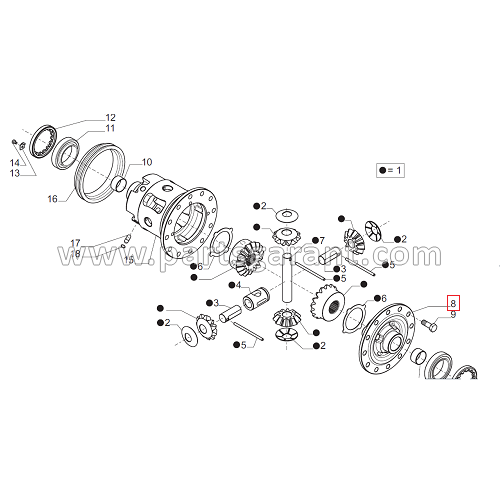 Differential housing cover