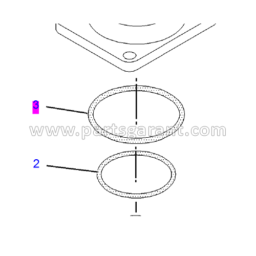 Caterpillar 432D thermostat housing ring