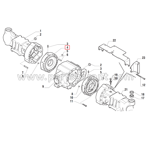 Brake cylinder LH