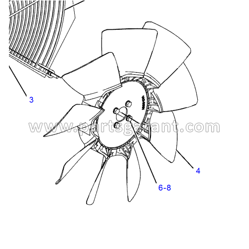 Fan Caterpillar 428 E