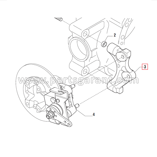 Brake caliper mounting