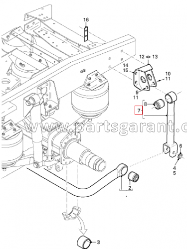 Rear stabilizer bar Daf XF105