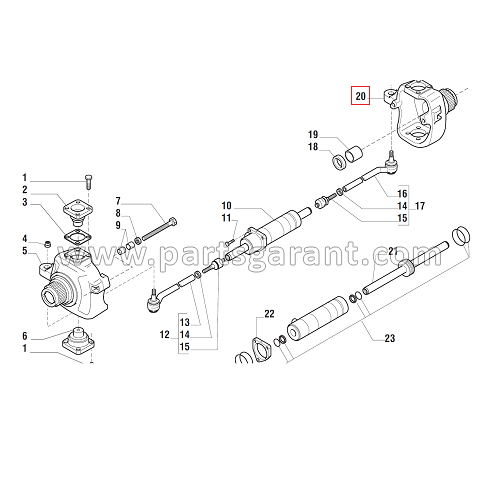 Steering knuckle LH