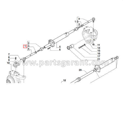 Steering rod assembly