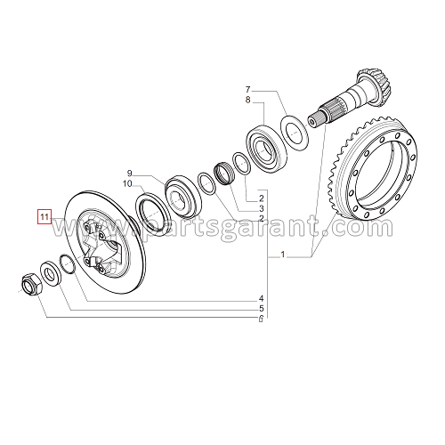 Brake disc+flange