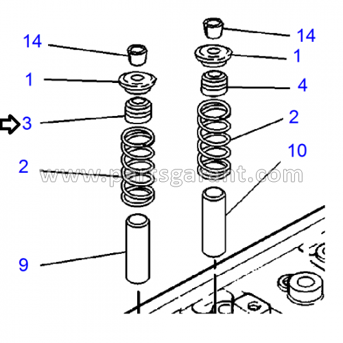 Caterpillar 432D Intake Valve Seal