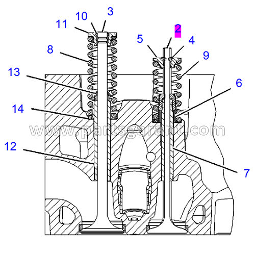 Caterpillar 325D Intake Valve