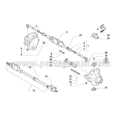 Steering knuckle RH