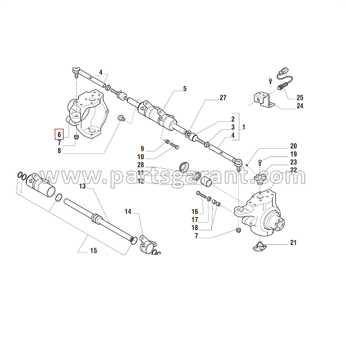 Steering knuckle LH