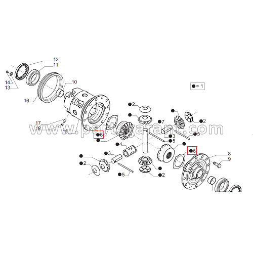 Differential washer