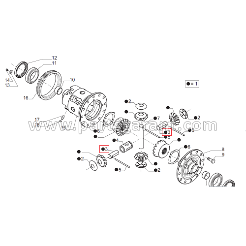 Differential pin