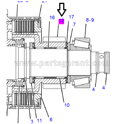 Gear (45/19 teeth) Caterpillar 434E