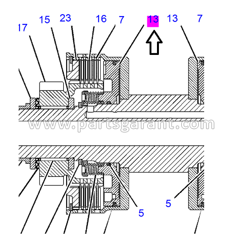 Caterpillar 434E piston