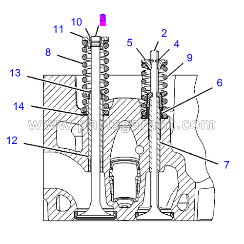 Caterpillar 325D Exhaust Valve